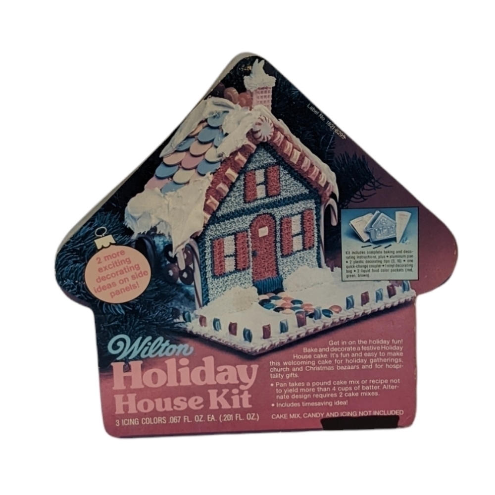 𝅺Vintage Wilton 3D Holiday House Kit Cake Pan Christmas